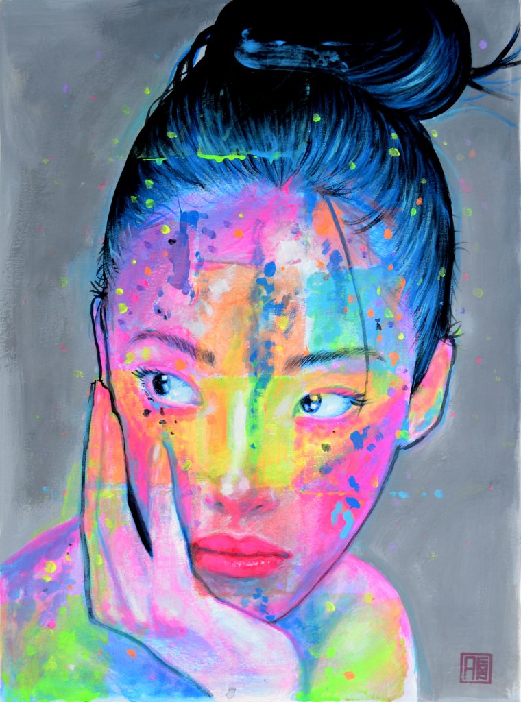 painting of Layla by Carlos Aleman